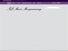 Tablet Screenshot of maconmonogramming.com